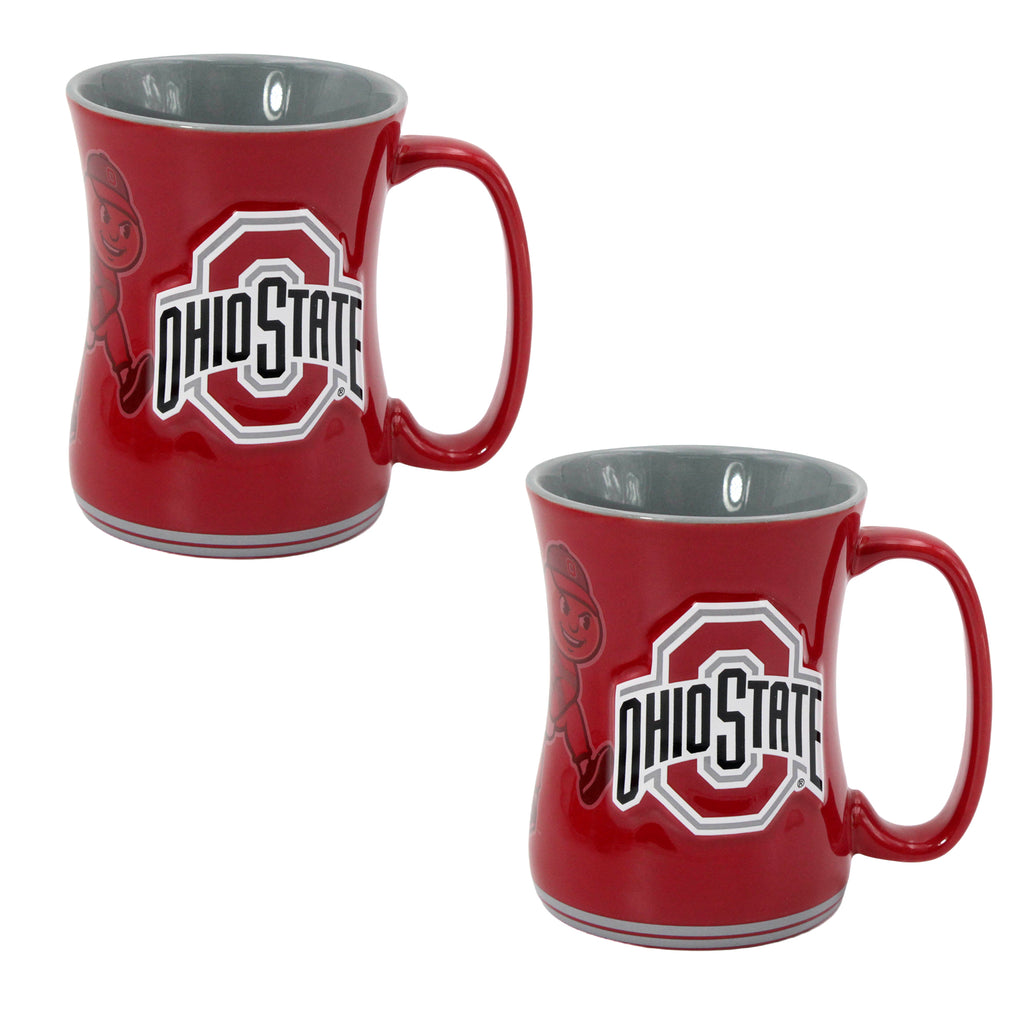 Set of 2 | 16oz Ohio State Buckeyes Barista Mugs