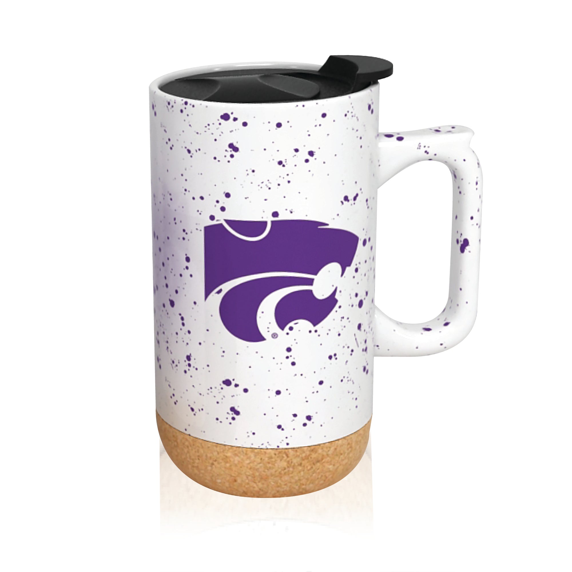 Kansas State Wildcats 18oz Speckle Cork Mug