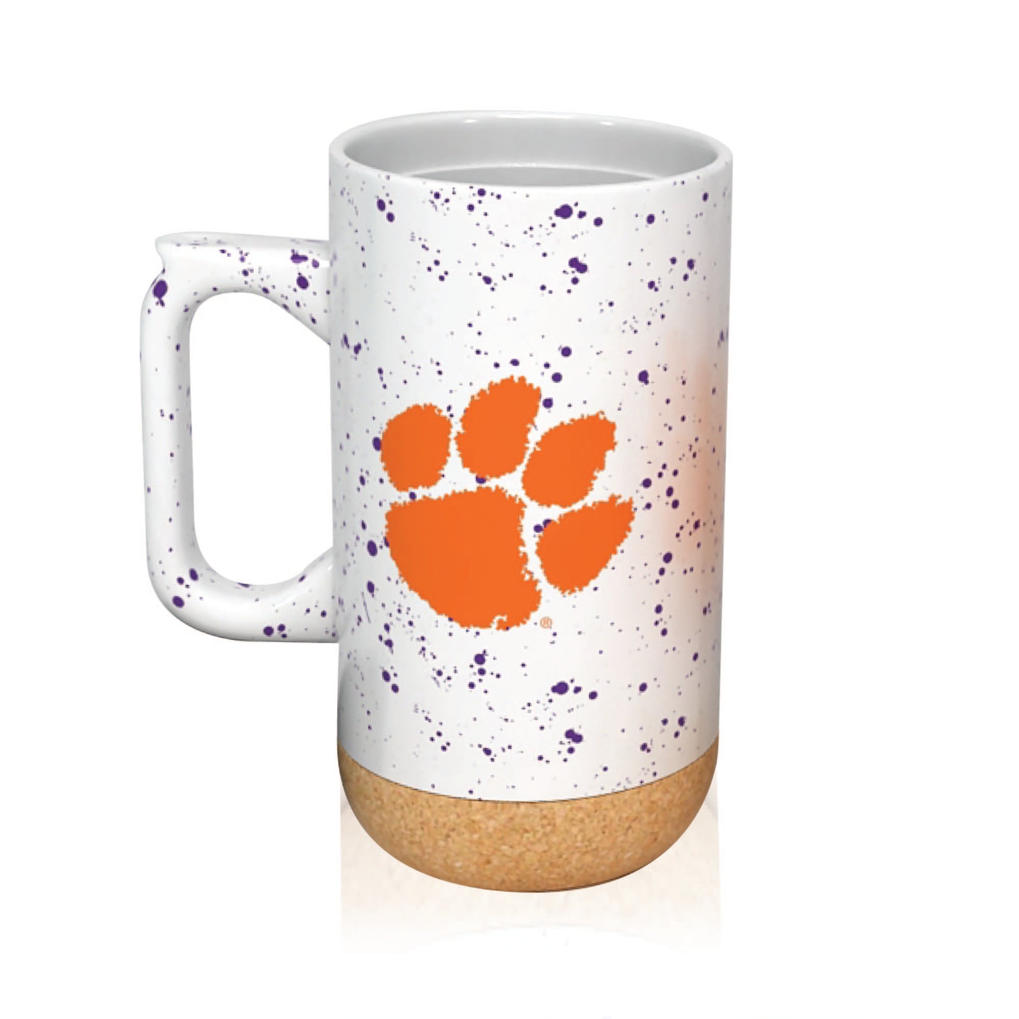 Clemson Tigers 18oz Speckle Cork Mug