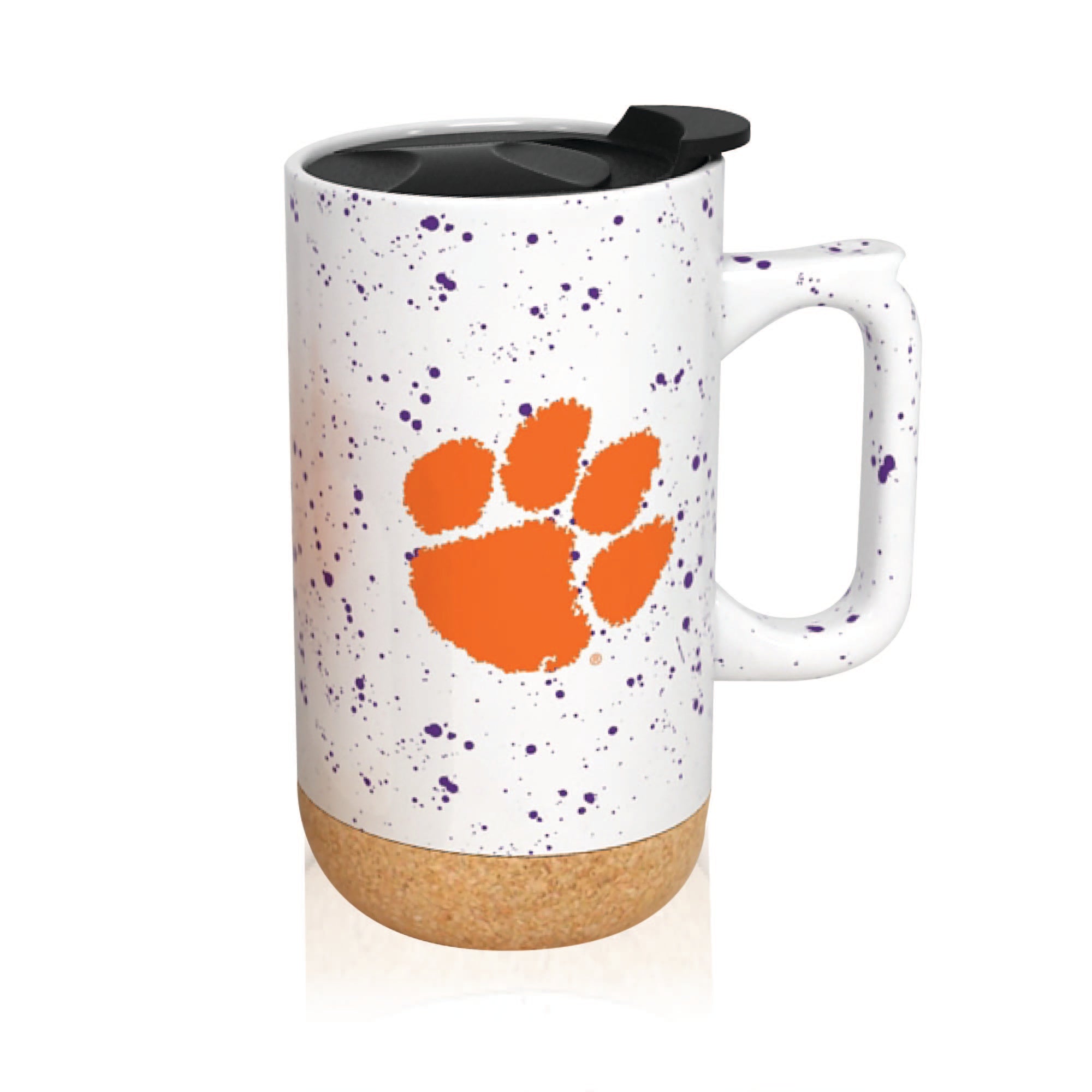 Clemson Tigers 18oz Speckle Cork Mug
