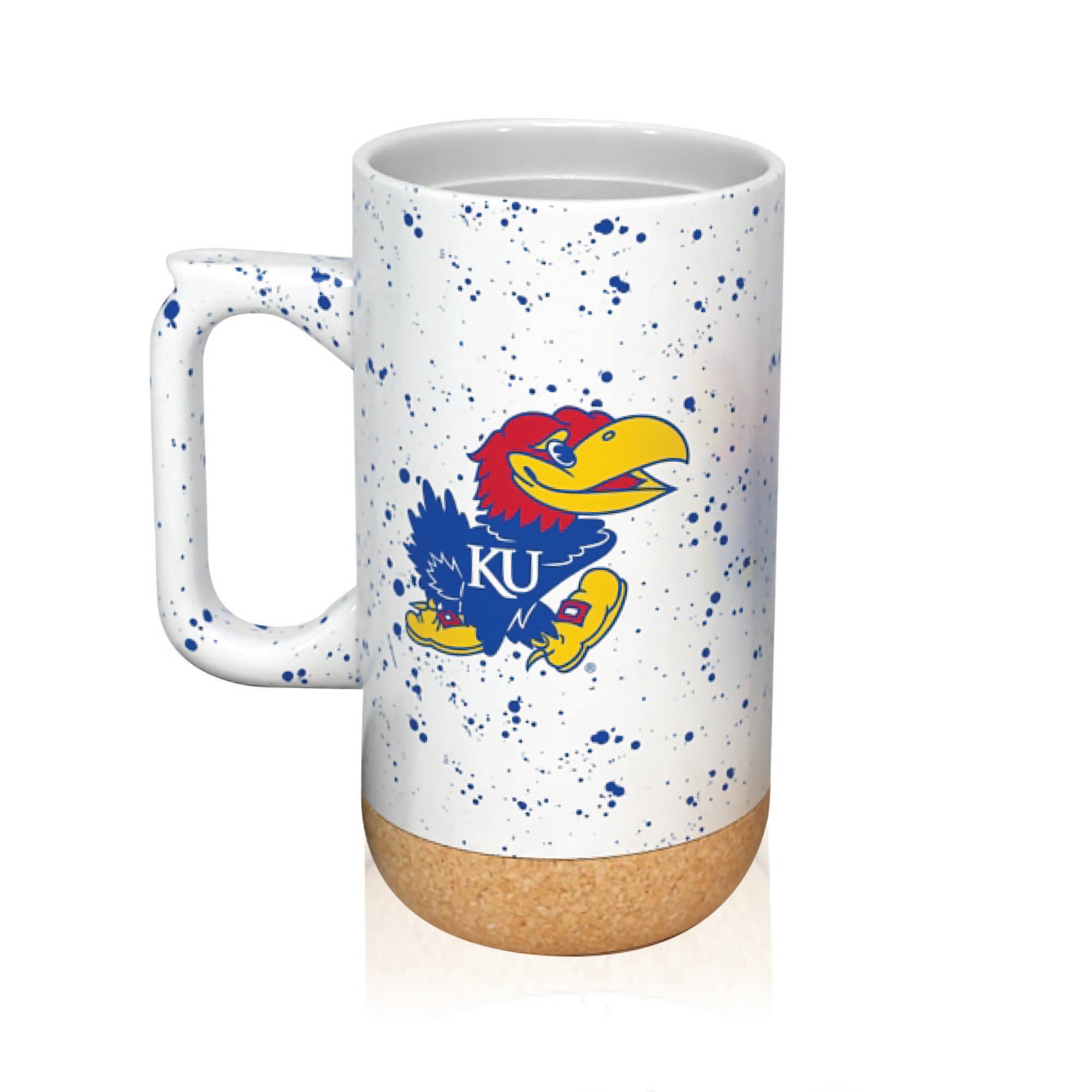 Kansas Jayhawks 18oz Speckle Cork Mug