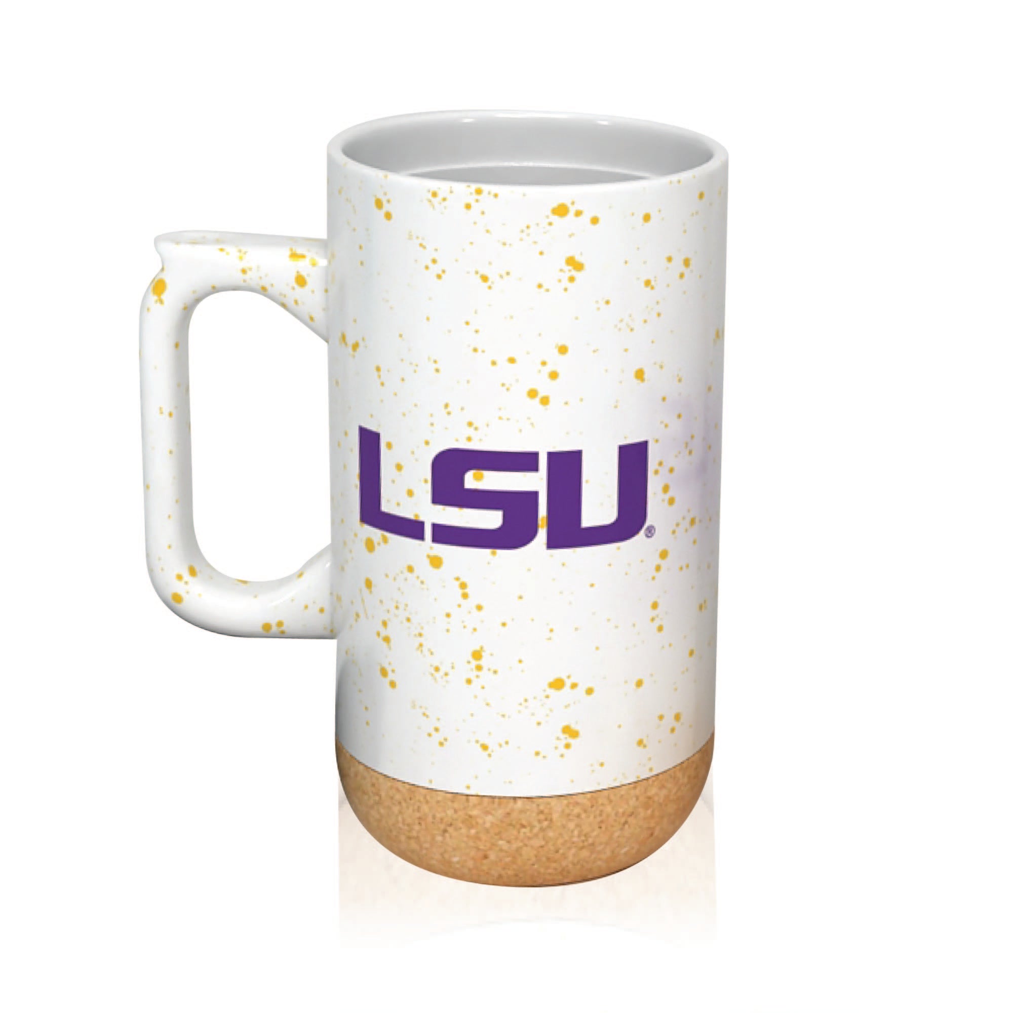 LSU Tigers 18oz Speckle Cork Mug