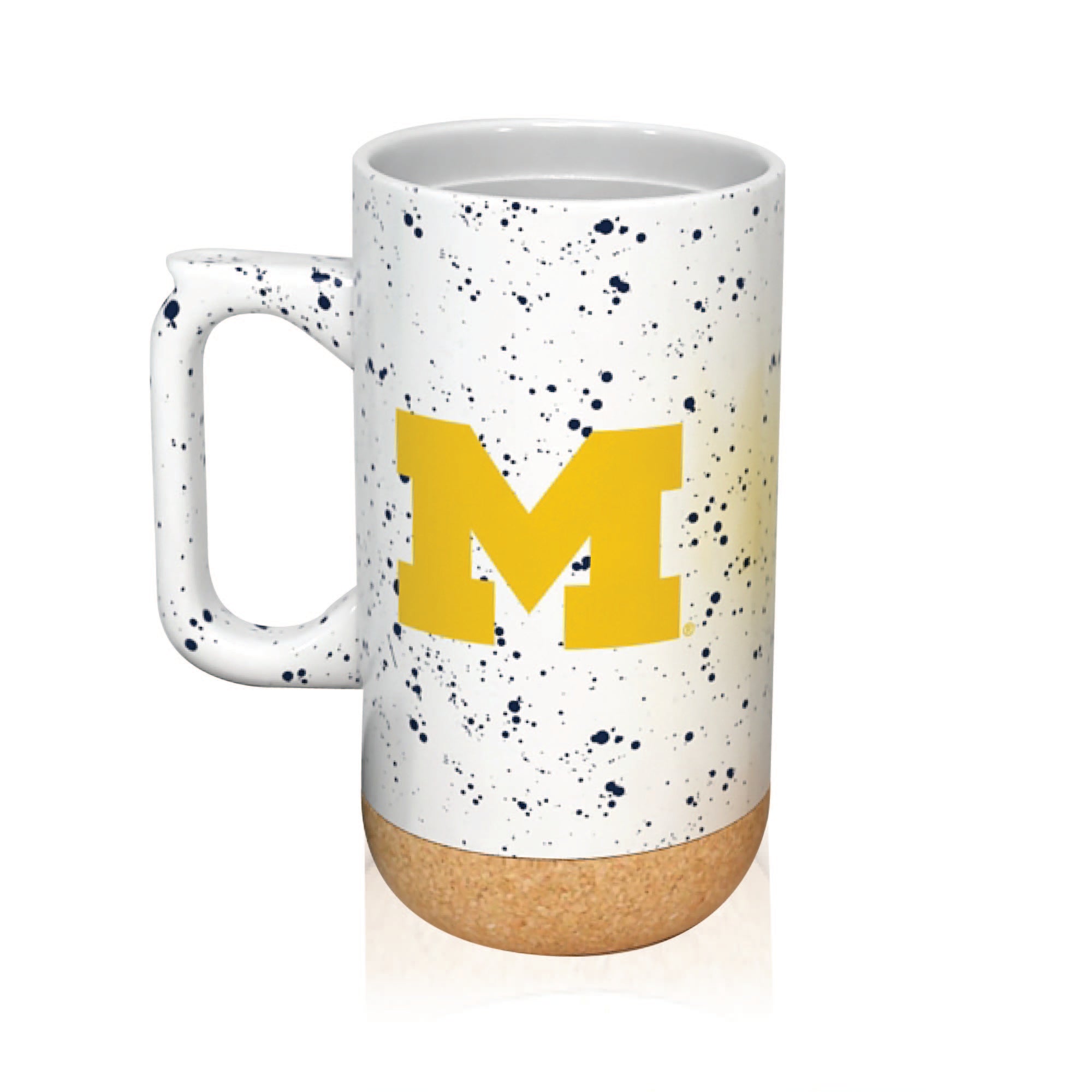 Michigan Wolverines 18oz Speckle Cork Mug