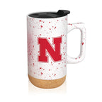 Nebraska Cornhuskers 18oz Speckle Cork Mug