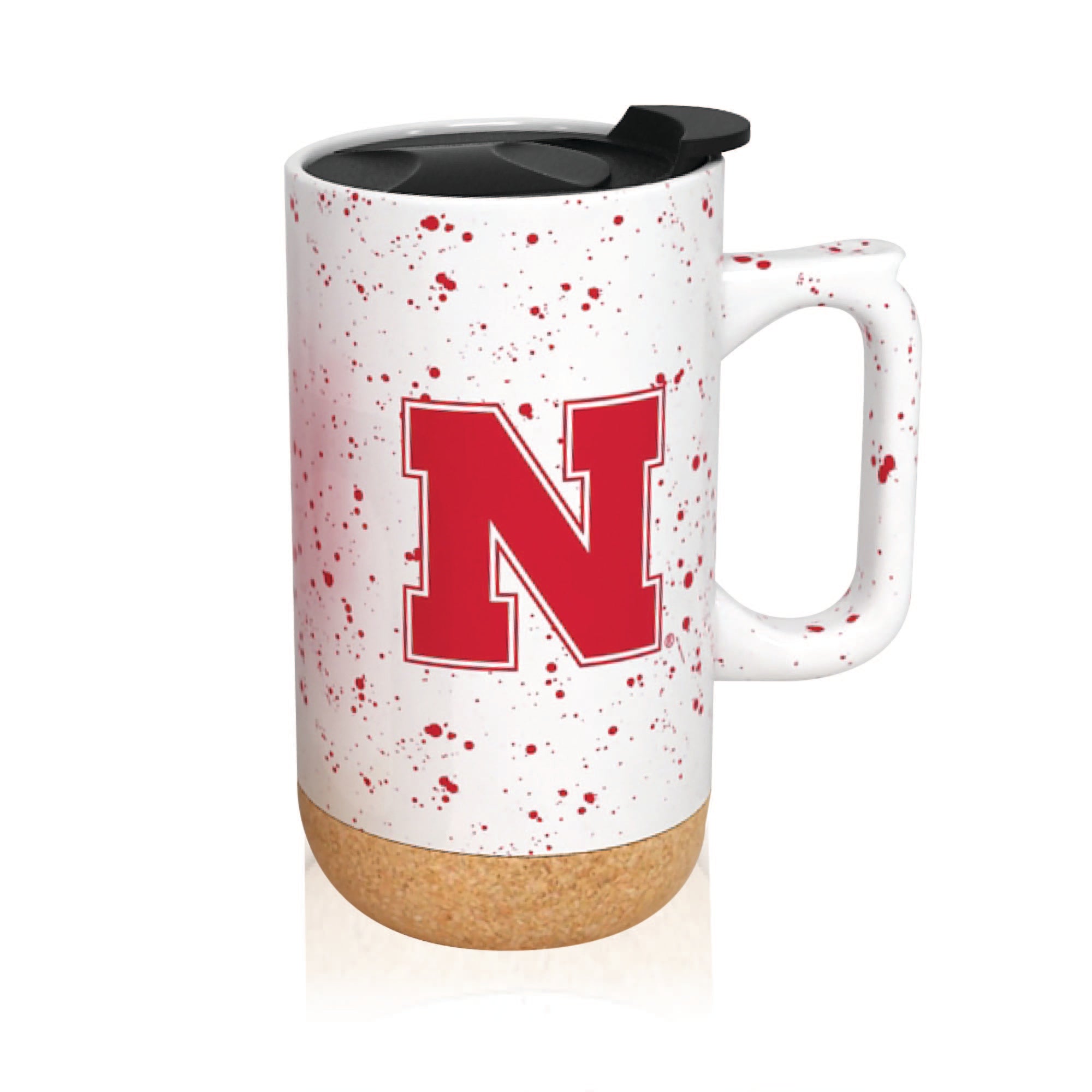 Nebraska Cornhuskers 18oz Speckle Cork Mug