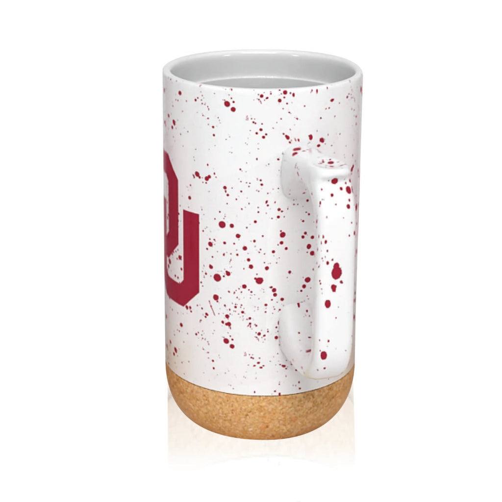 Oklahoma Sooners 18oz Speckle Cork Mug
