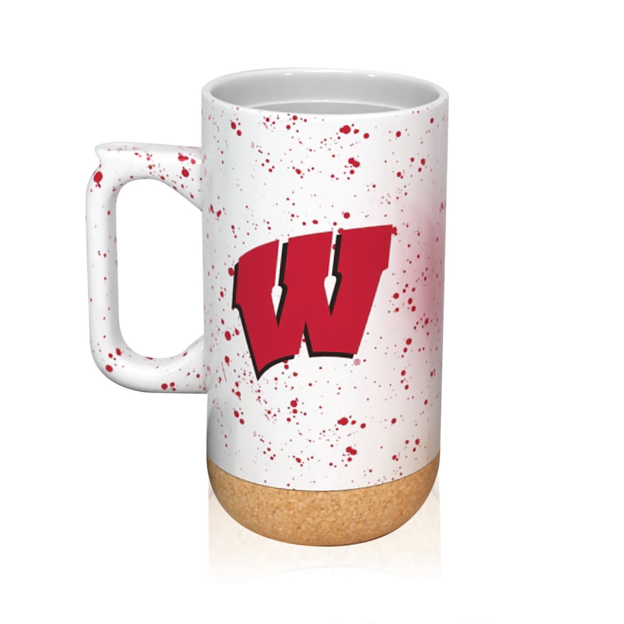 Wisconsin Badgers 18oz Speckle Cork Mug