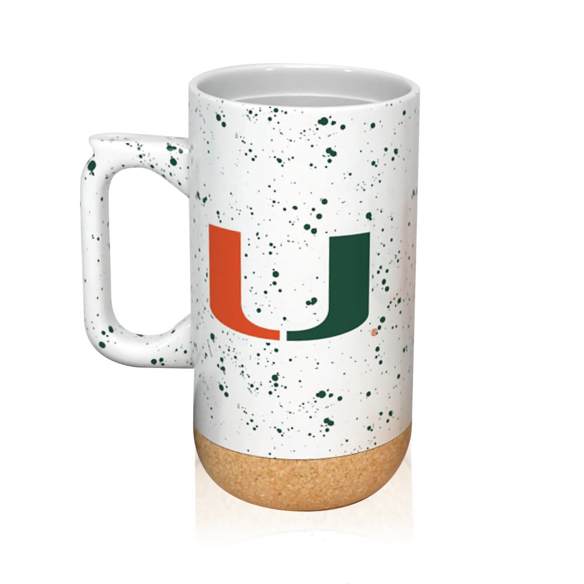 Miami Hurricanes 18oz Speckle Cork Mug