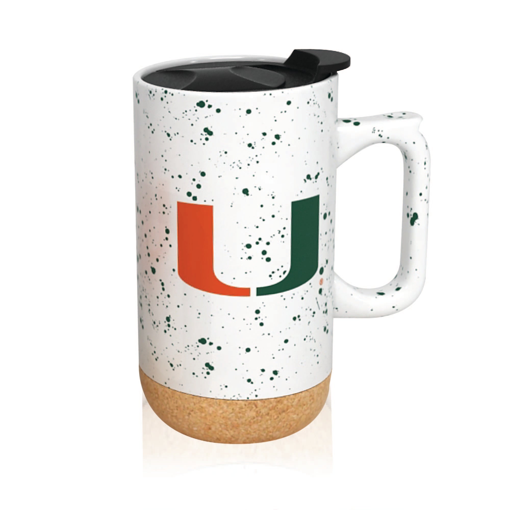 Miami Hurricanes 18oz Speckle Cork Mug