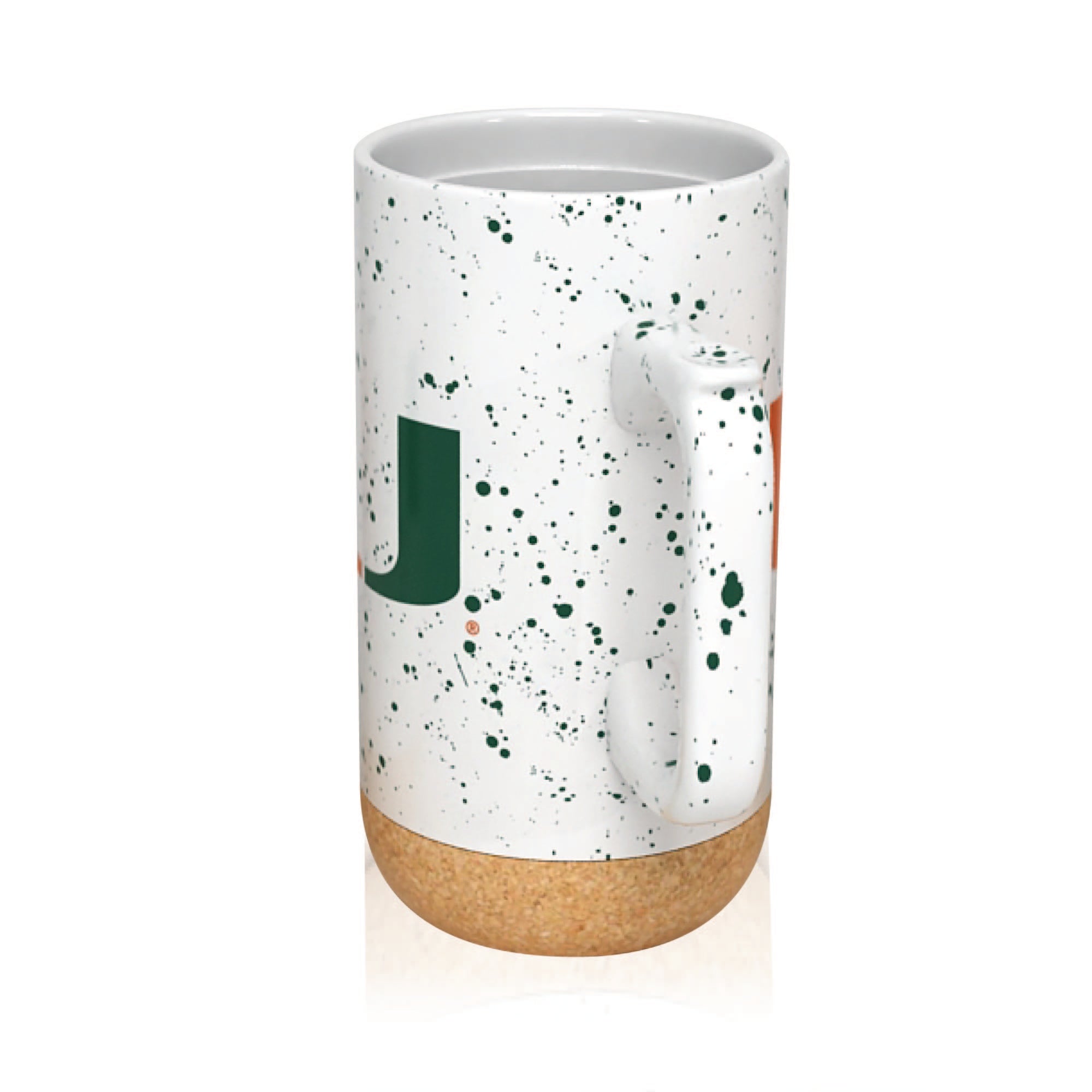 Miami Hurricanes 18oz Speckle Cork Mug
