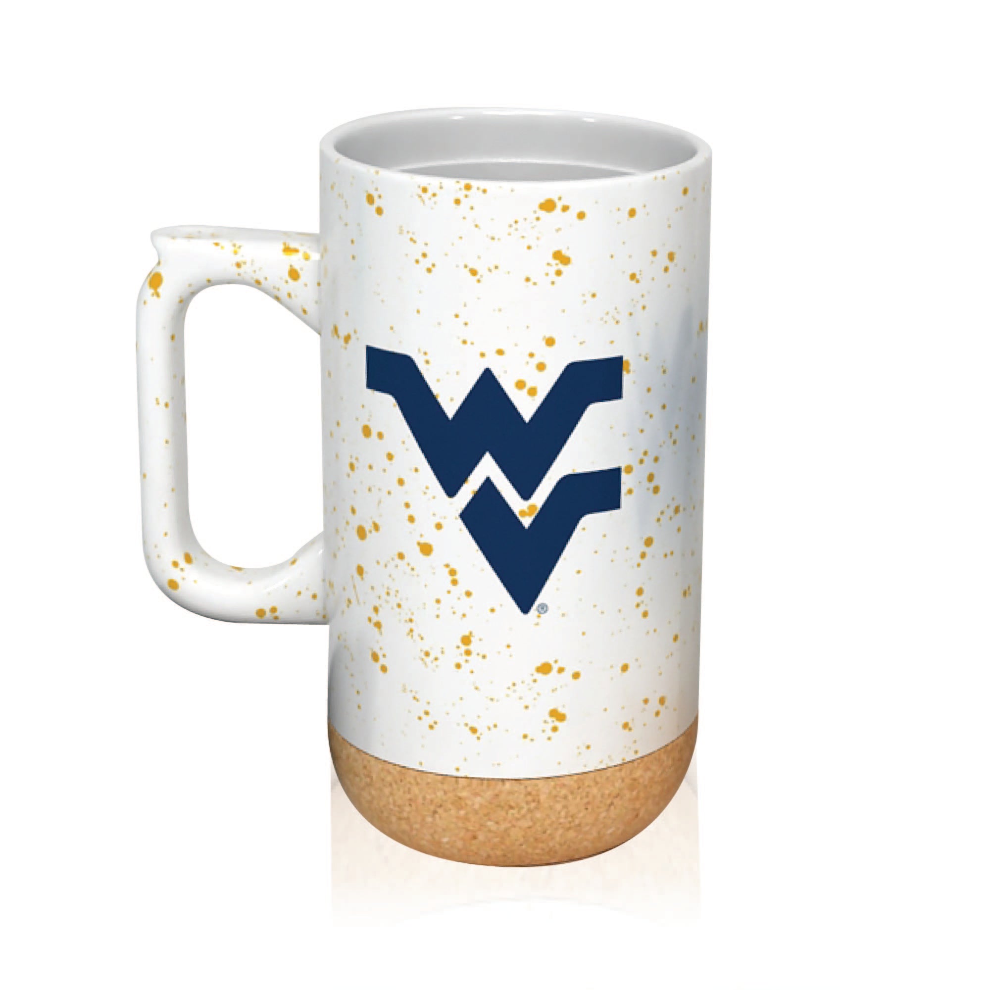 West Virginia Mountaineers 18oz Speckle Cork Mug