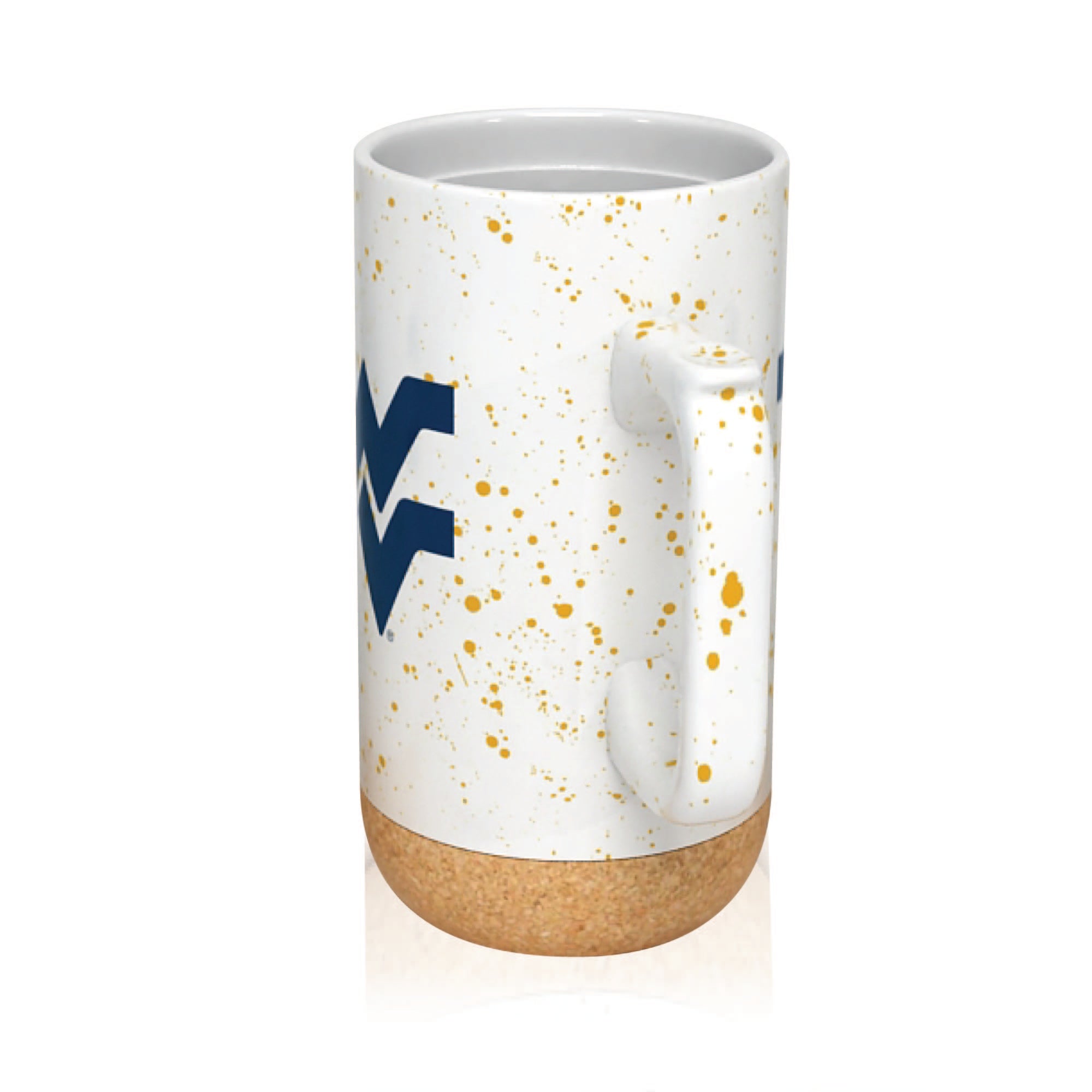 West Virginia Mountaineers 18oz Speckle Cork Mug