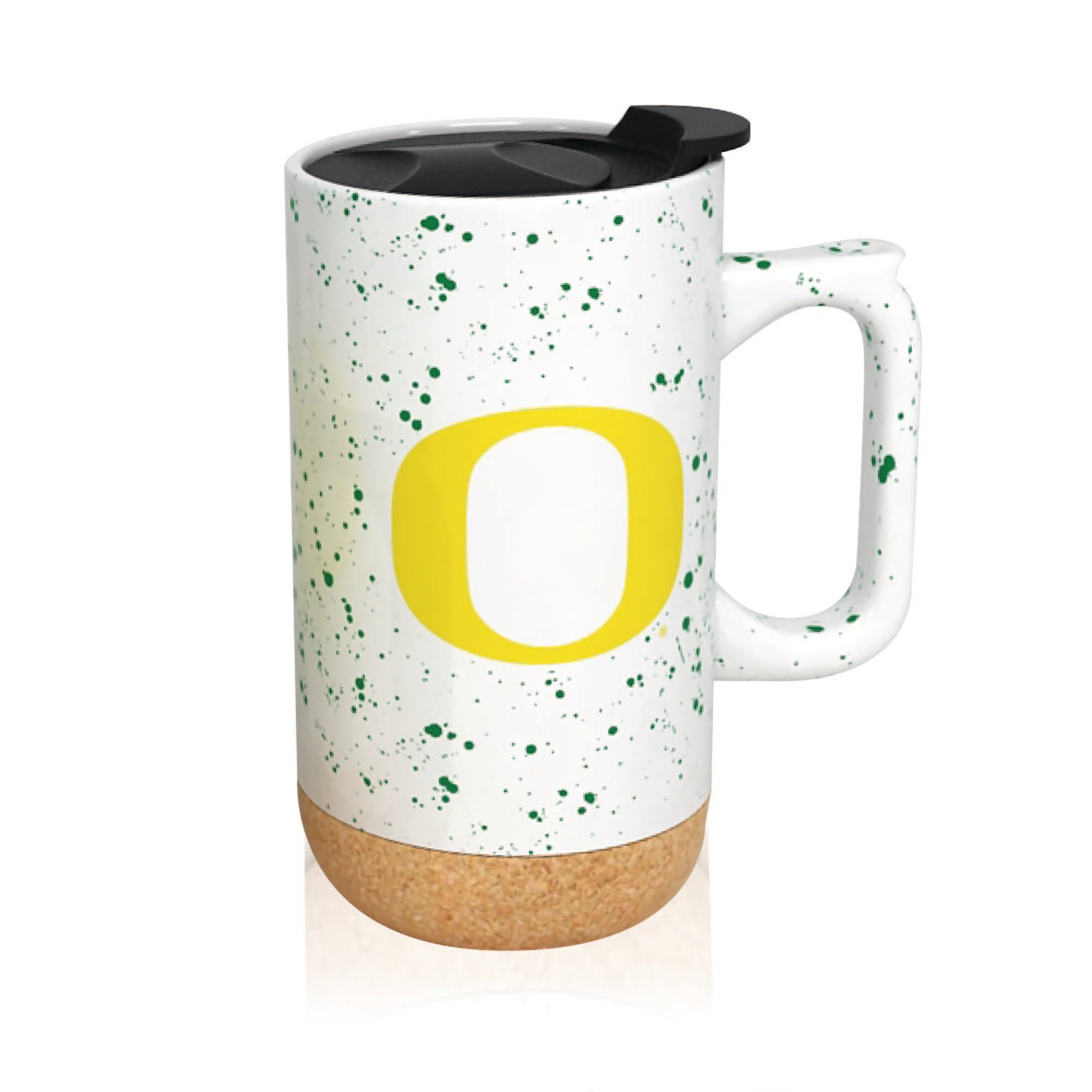 Oregon Ducks 18oz Speckle Cork Mug