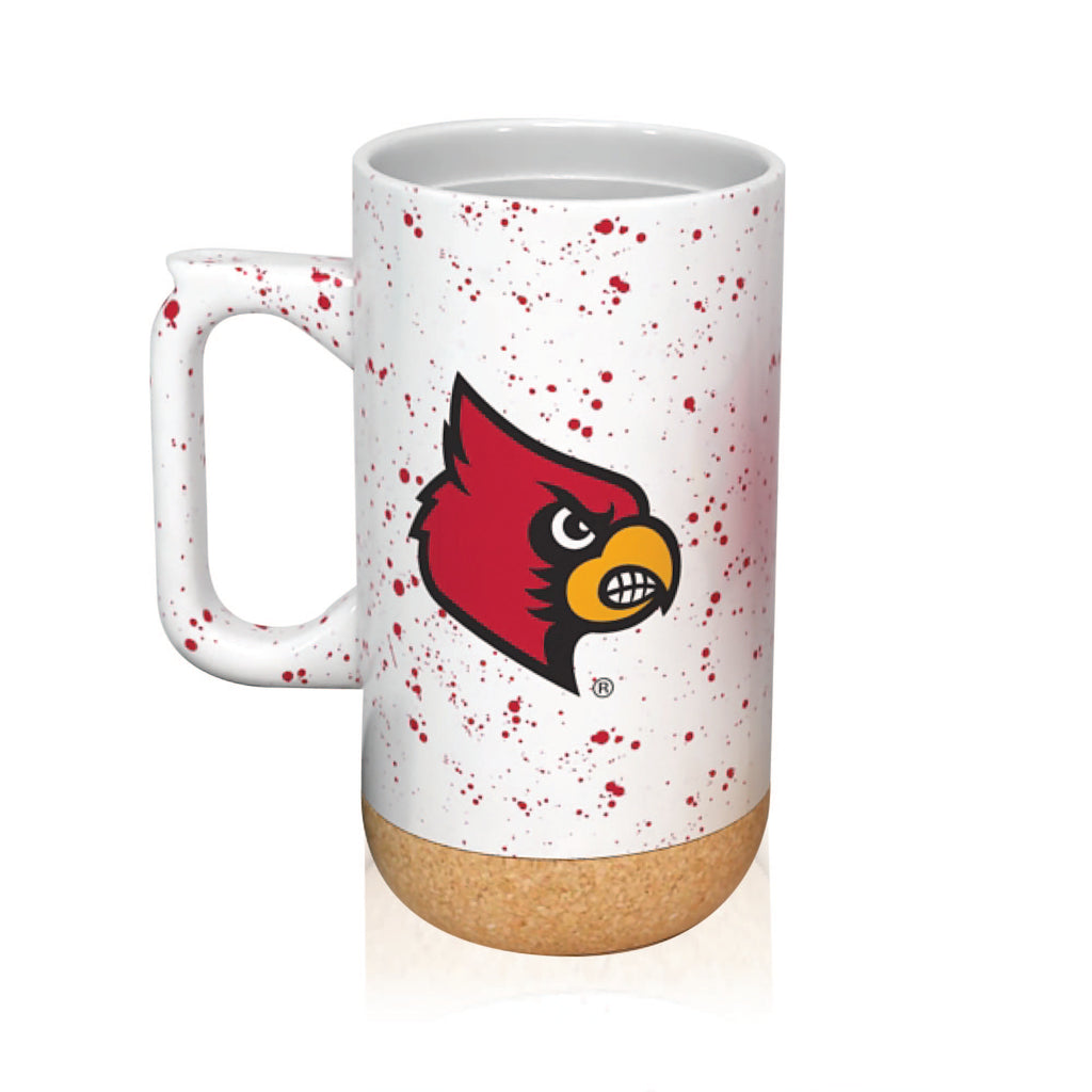 Louisville Cardinals 18oz Speckle Cork Mug