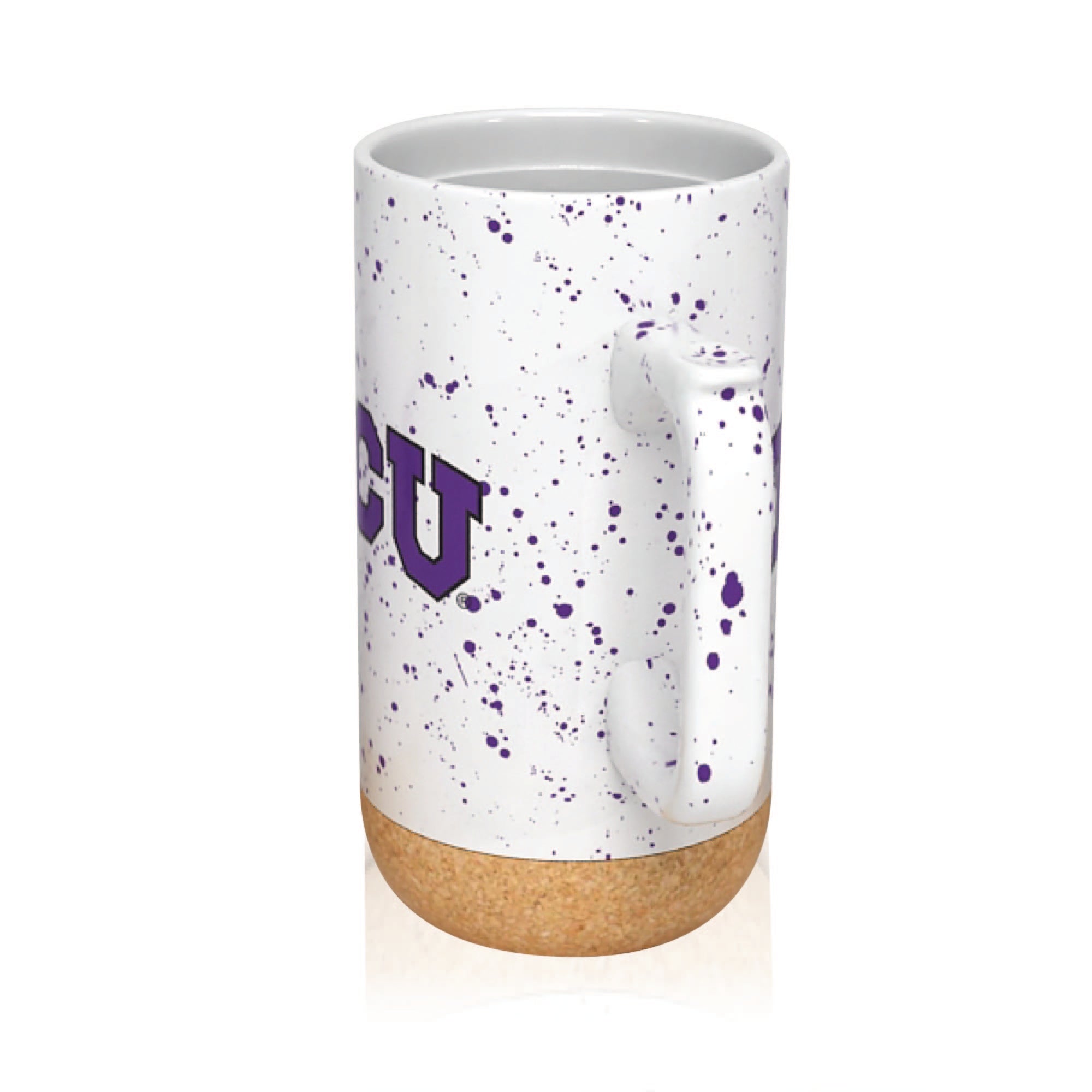 TCU Horned Frogs 18oz Speckle Cork Mug