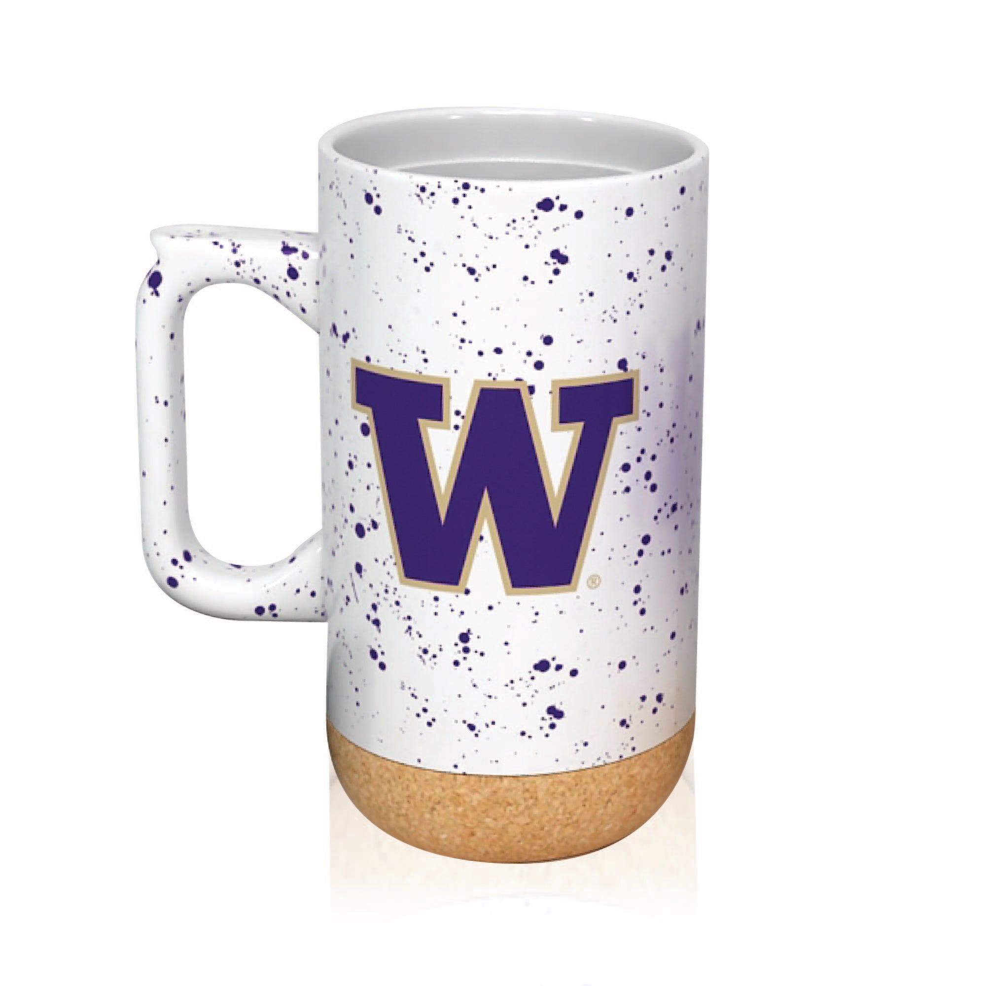 Washington Huskies 18oz Speckle Cork Mug