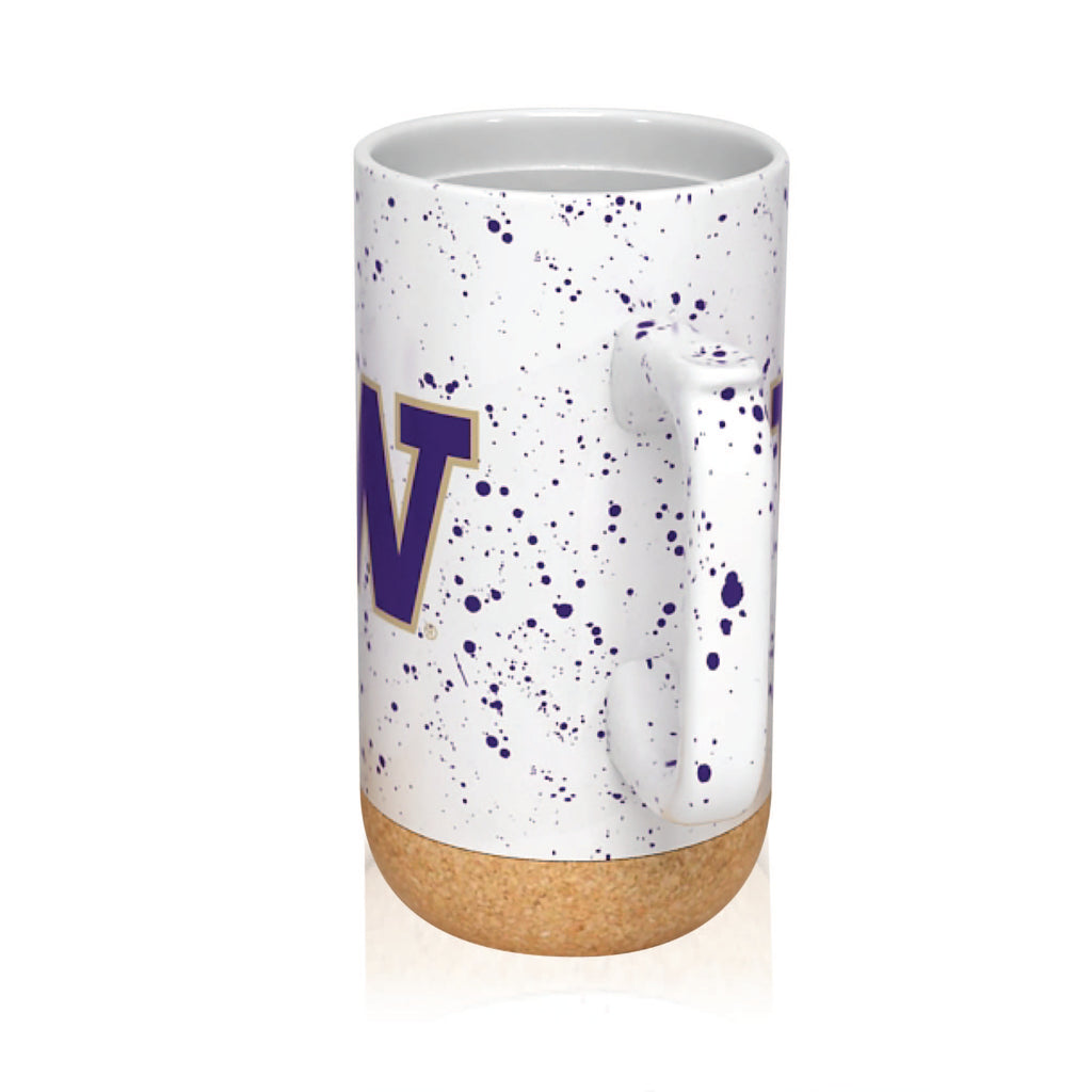 Washington Huskies 18oz Speckle Cork Mug