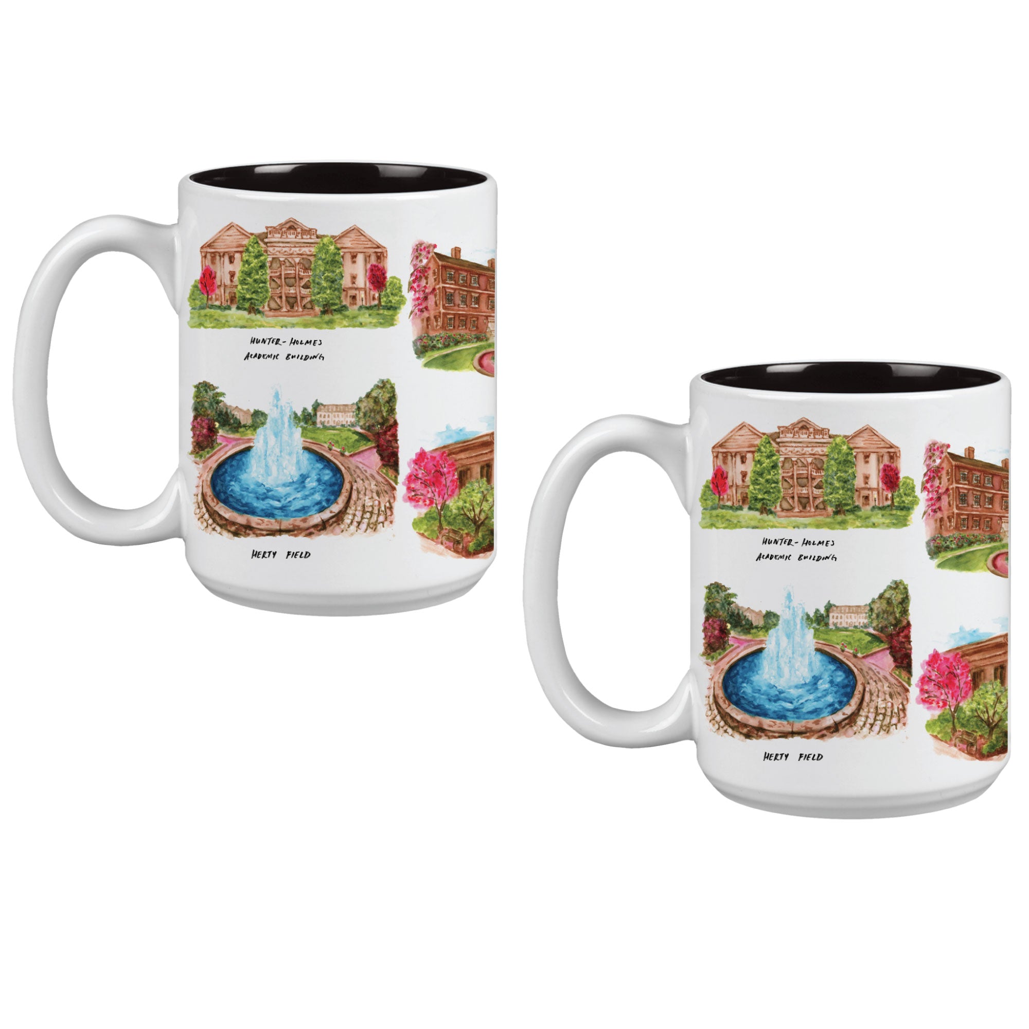 15oz Georgia Bulldogs Laura Wilcox University Collection 2-Pack Mug Set