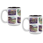 15oz LSU Tigers Laura Wilcox University Collection 2-Pack Mug Set