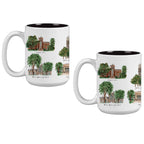 15oz Michigan Wolverines Laura Wilcox University Collection 2-Pack Mug Set