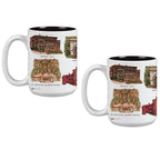 15oz Wisconsin Badgers Laura Wilcox University Collection 2-Pack Mug Set