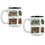 15oz Oregon Ducks Laura Wilcox University Collection 2-Pack Mug Set