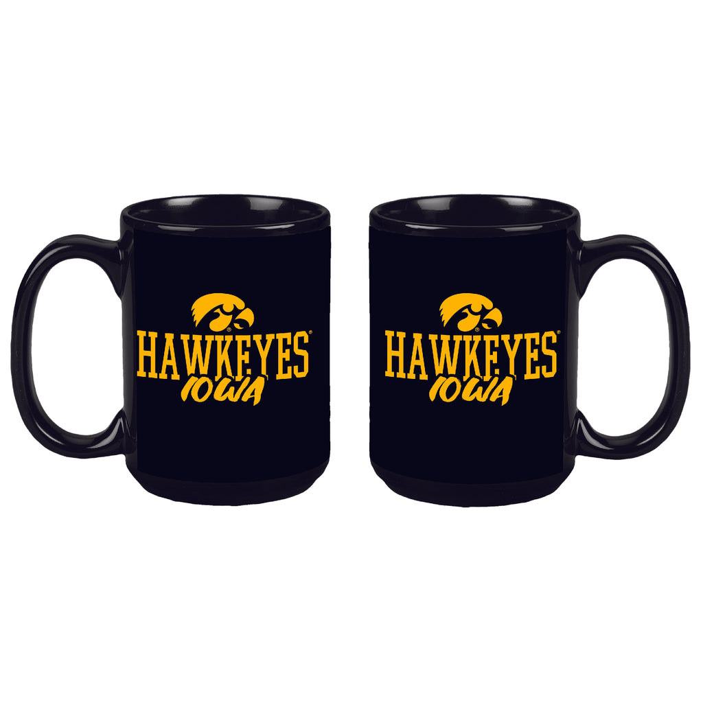 Iowa Hawkeyes 15oz Chill Mugs | Set of 2