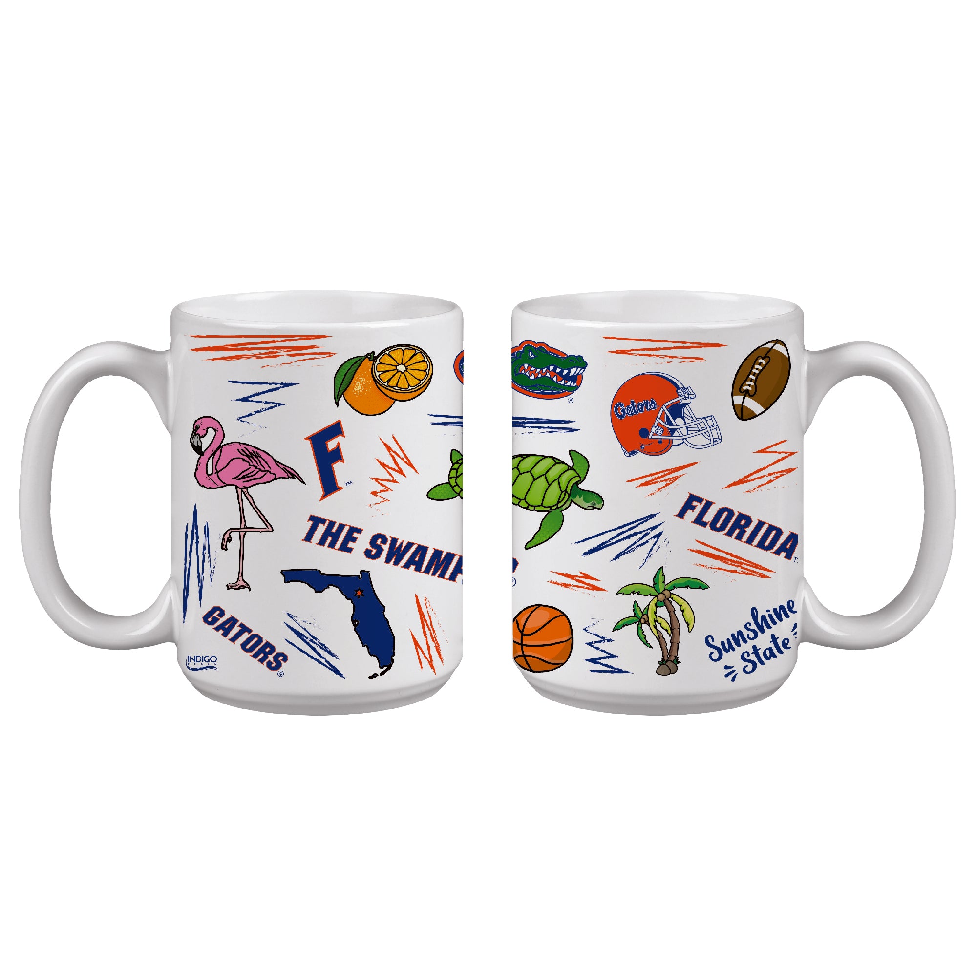 15oz Florida Gators Local Mug Set of 2