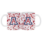 Set of 2 Arizona Wildcats Floral 11oz Mugs