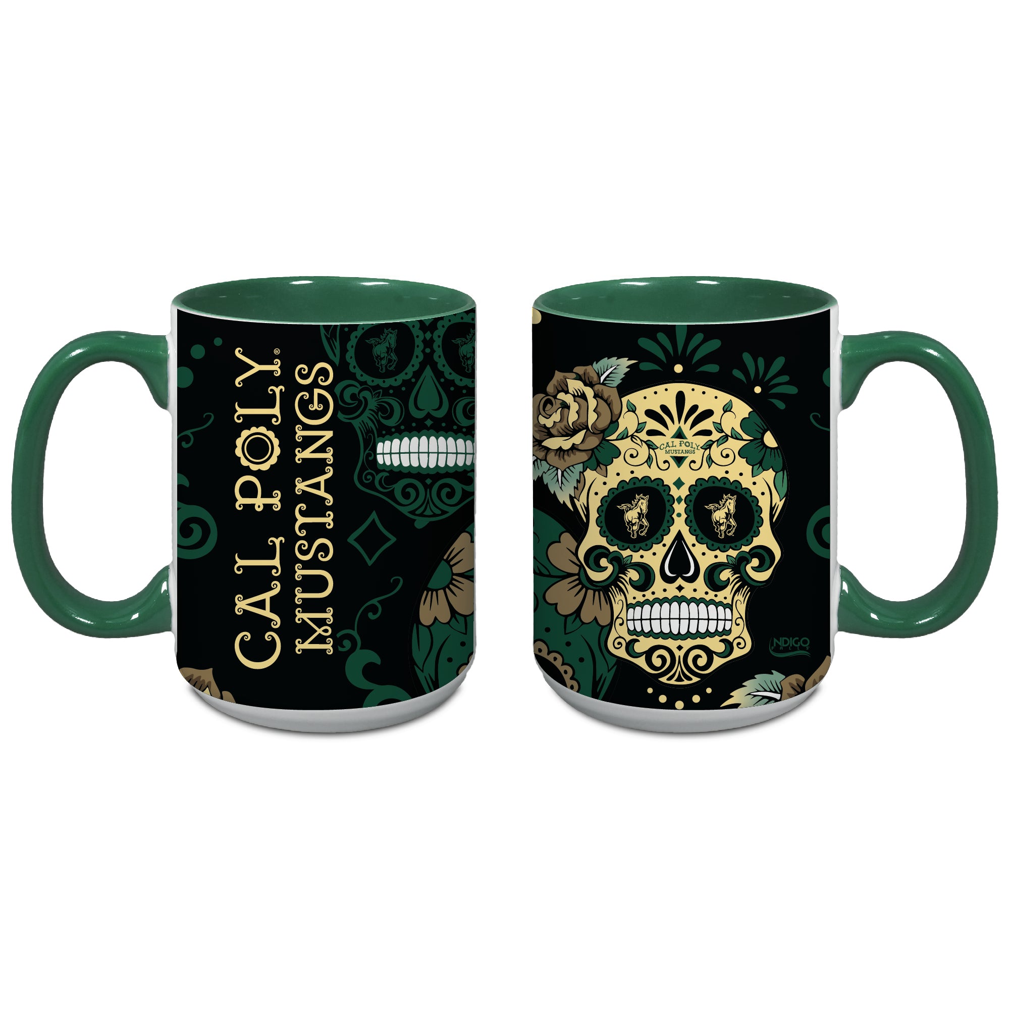 Cal Poly Mustangs 15oz Dia de los Muertos Java Mug