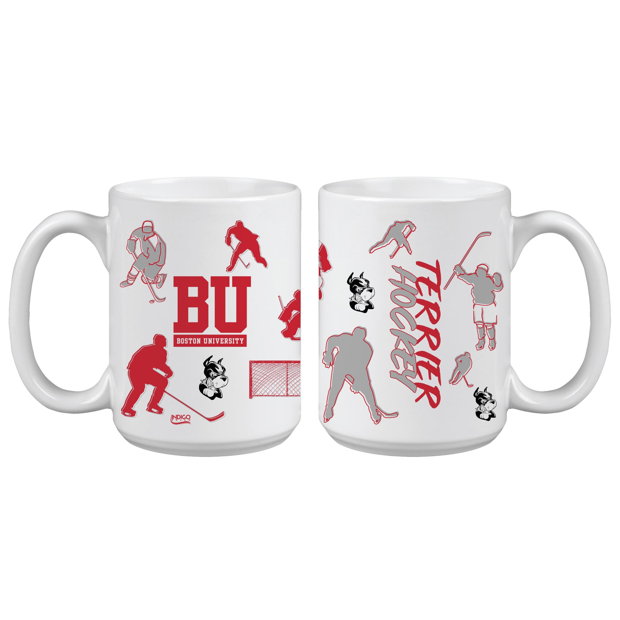 Boston Terriers 15oz Hockey Mugs | Set of 2