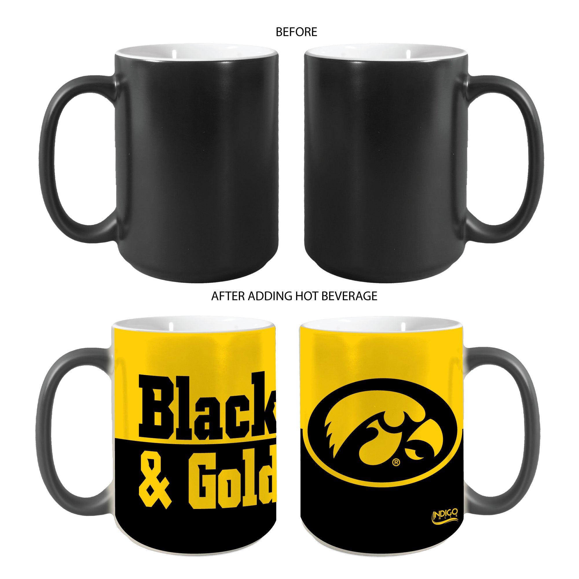 Iowa Hawkeyes 15oz Reveal Mug