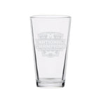 2023 FOOTBALL NATIONAL CHAMPIONS MICHIGAN 16oz PINT GLASS