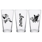 Set of 2 Iowa Hawkeyes College Vault Sketch 16oz Pints