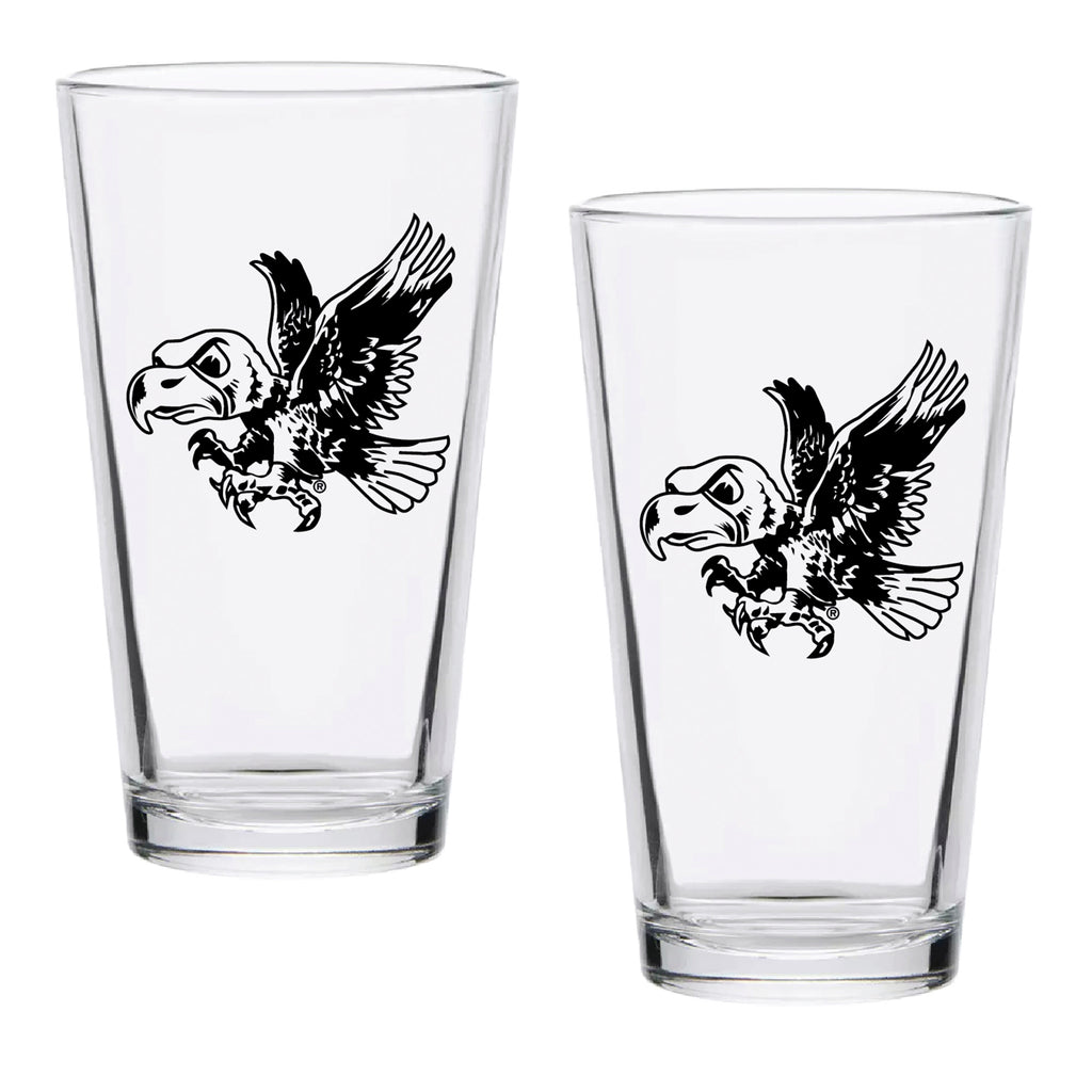 Set of 2 Iowa Hawkeyes College Vault Sketch 16oz Pints