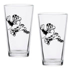 Set of 2 Iowa Hawkeyes College Vault Sketch 16oz Pints