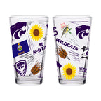 Set of 2 K-State Wildcats Local 16oz Pints
