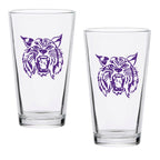 Set of 2 K-State Wildcats College Vault Sketch 16oz Pints