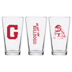 Set of 2 Georgia Bulldogs College Vault Sketch 16oz Pints