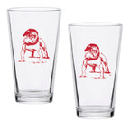 Set of 2 Georgia Bulldogs College Vault Sketch 16oz Pints