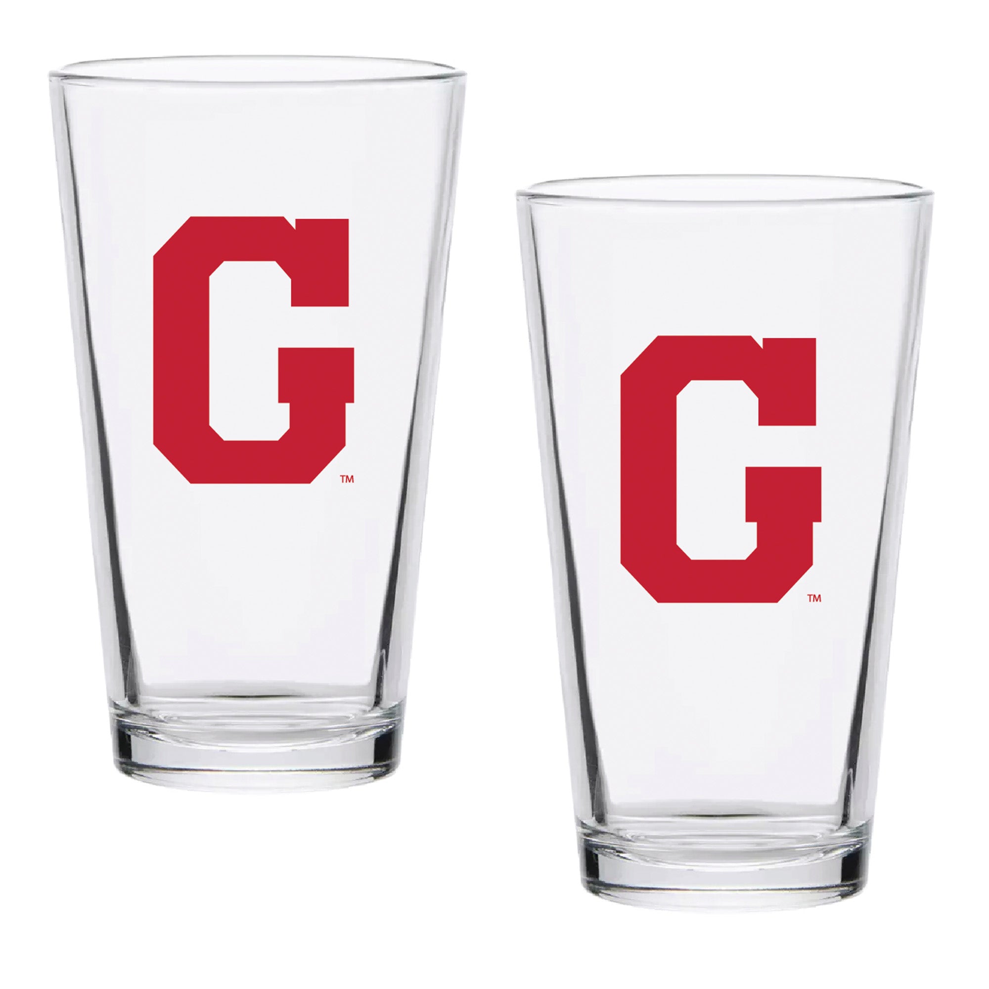 Set of 2 Georgia Bulldogs College Vault Sketch 16oz Pints