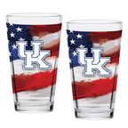 Set of 2 Kentucky Wildcats 16oz Americana Pints