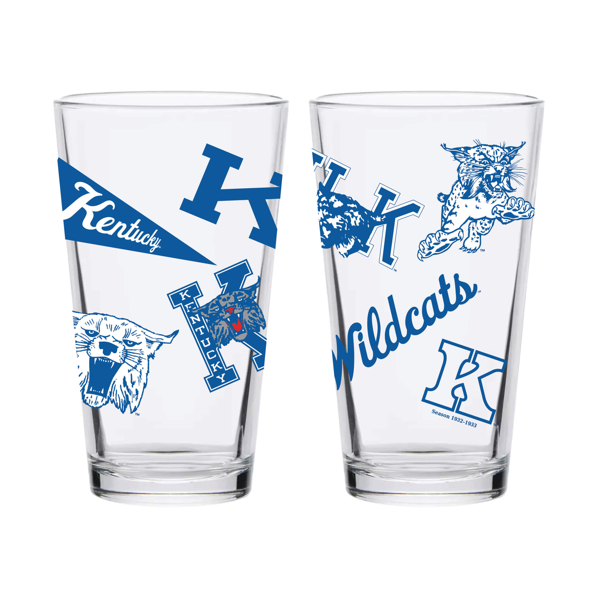16oz Kentucky Wildcats College Vault Medley Pint 2 Pack