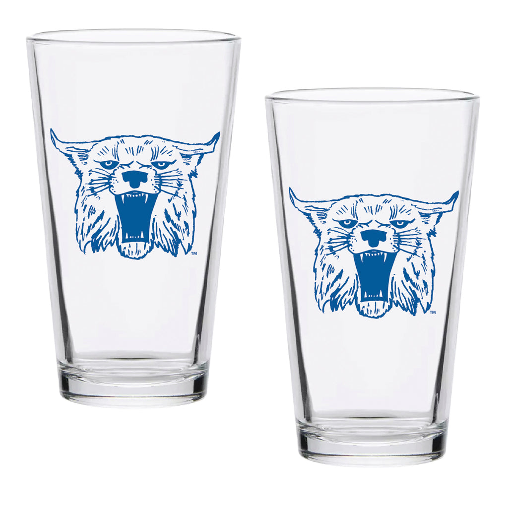 Set of 2 Kentucky Wildcats College Vault Sketch 16oz Pints