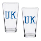 Set of 2 Kentucky Wildcats College Vault Sketch 16oz Pints