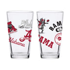 Alabama Crimson Tide Set of 2 College Vault Medley Pints