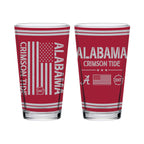 Alabama Crimson Tide 16oz OHT Flag pint glass