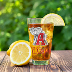 Set of 4 Alabama Crimson Tide Mascot by Laura Wilcox 16oz Pint Glasses