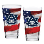 Set of 2 Auburn Tigers 16oz Americana Pints