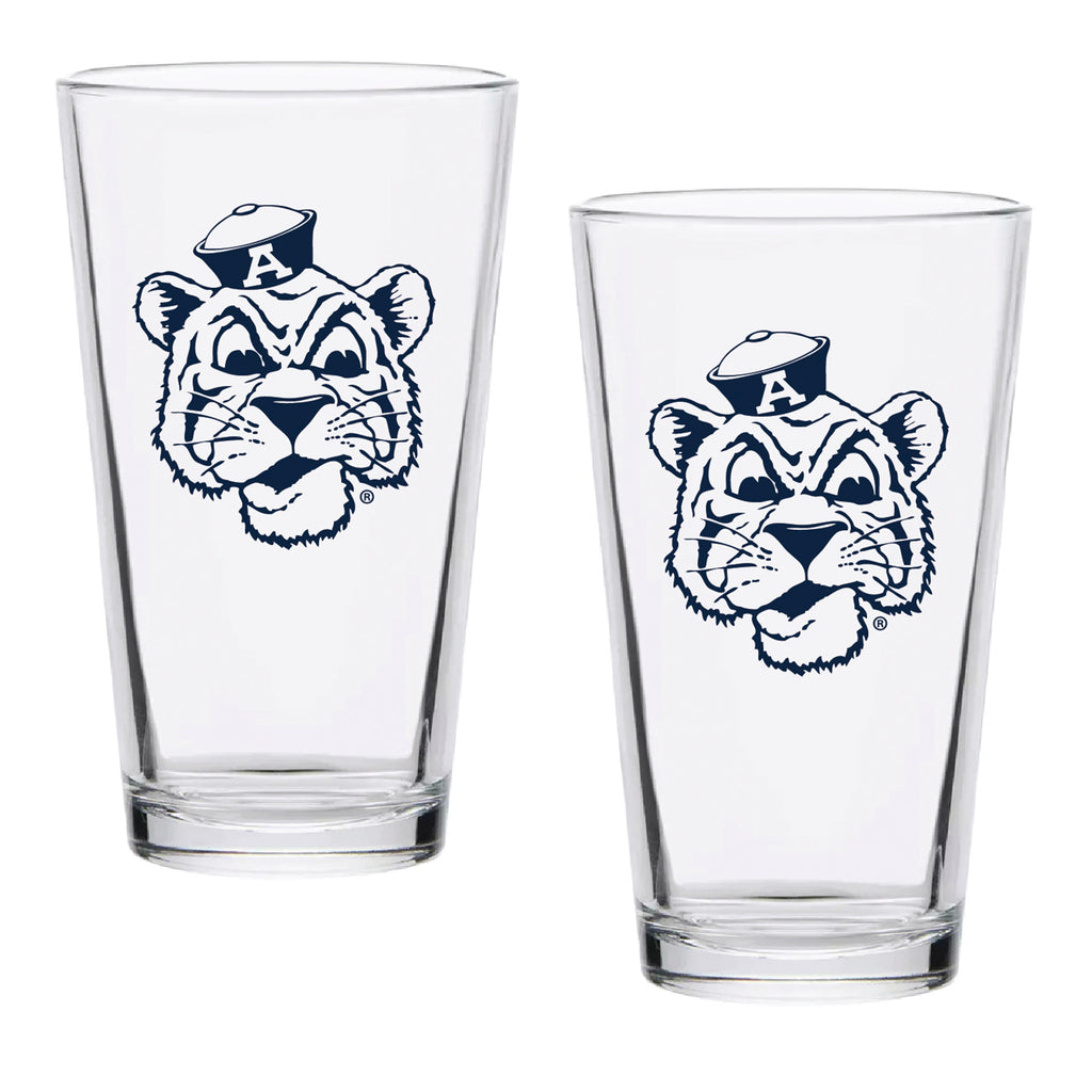 Set of 2 Auburn Tigers College Vault Sketch 16oz Pints